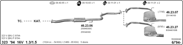 Изпускателна система IMASAF              