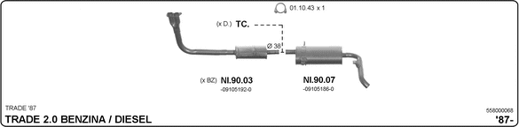 Изпускателна система IMASAF              