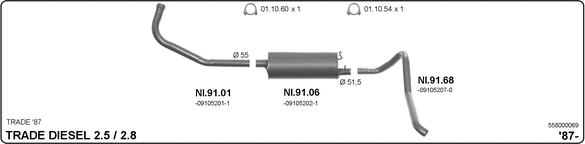 Изпускателна система IMASAF              