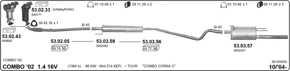 Изпускателна система IMASAF              