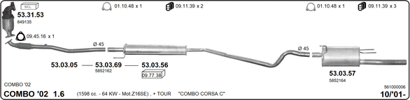 Изпускателна система IMASAF              