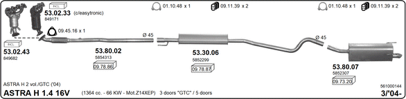 Изпускателна система IMASAF              