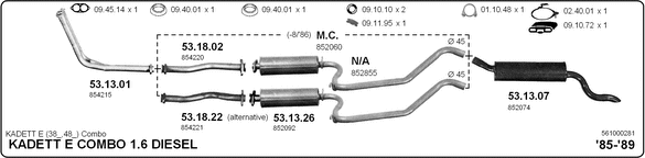 Изпускателна система IMASAF              