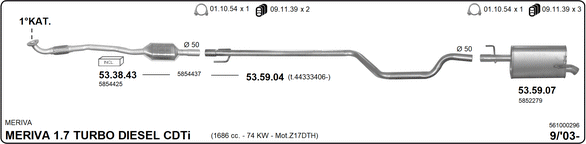 Изпускателна система IMASAF              
