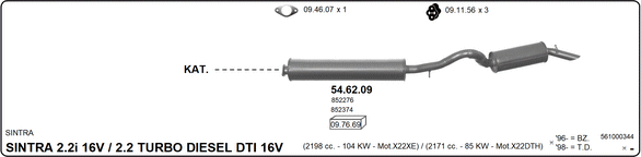 Изпускателна система IMASAF              