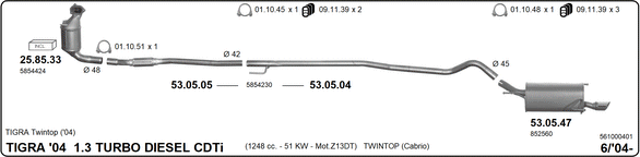 Изпускателна система IMASAF              