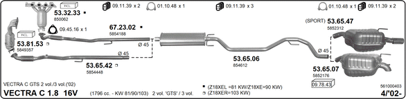 Изпускателна система IMASAF              
