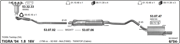 Изпускателна система IMASAF              