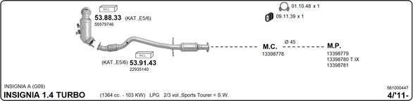 Изпускателна система IMASAF              