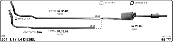 Изпускателна система IMASAF              