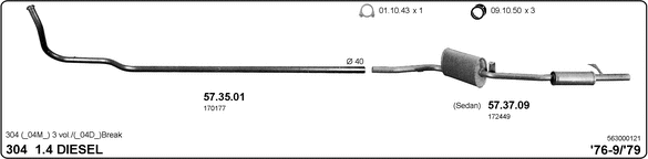 Изпускателна система IMASAF              