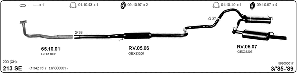 Изпускателна система IMASAF              