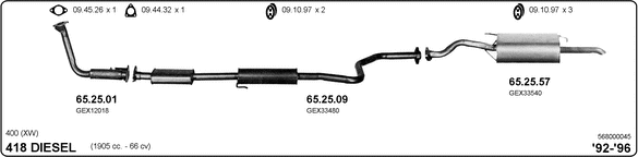 Изпускателна система IMASAF              