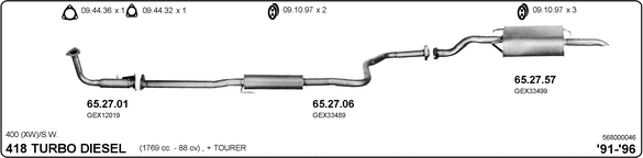 Изпускателна система IMASAF              