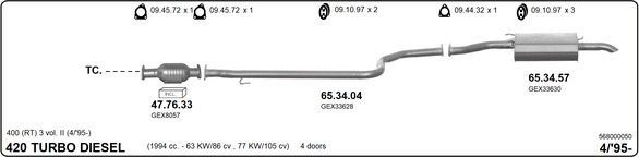 Изпускателна система IMASAF              