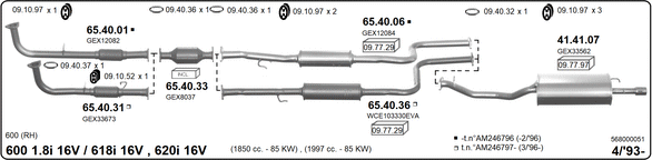 Изпускателна система IMASAF              