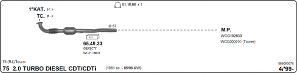 Изпускателна система IMASAF              