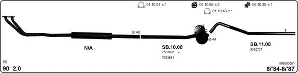 Изпускателна система IMASAF              