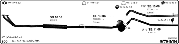 Изпускателна система IMASAF              