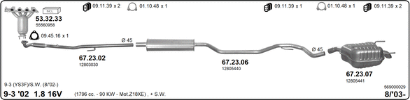 Изпускателна система IMASAF              