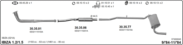 Изпускателна система IMASAF              