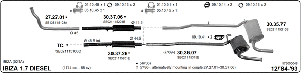 Изпускателна система IMASAF              