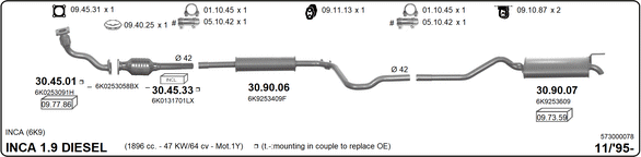 Изпускателна система IMASAF              