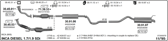 Изпускателна система IMASAF              