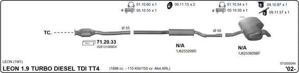 Изпускателна система IMASAF              