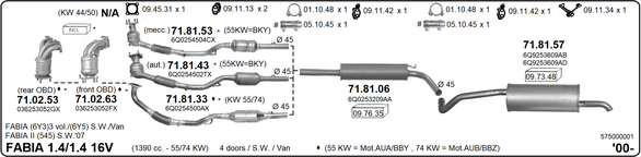 Изпускателна система IMASAF              
