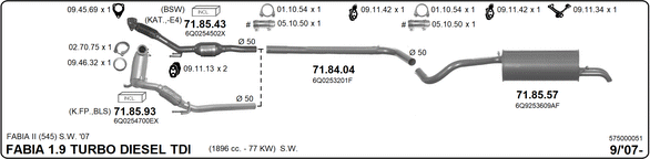 Изпускателна система IMASAF              