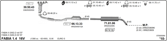 Изпускателна система IMASAF              