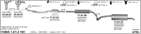 Изпускателна система IMASAF              