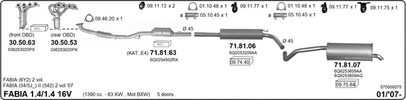 Изпускателна система IMASAF              