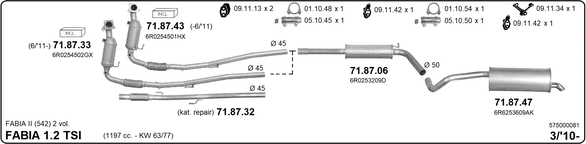 Изпускателна система IMASAF              