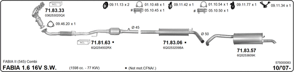Изпускателна система IMASAF              