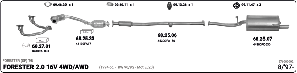 Изпускателна система IMASAF              