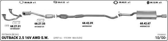 Изпускателна система IMASAF              