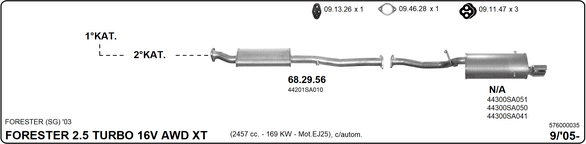 Изпускателна система IMASAF              