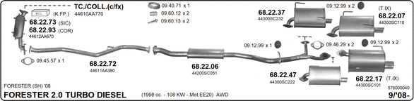 Изпускателна система IMASAF              