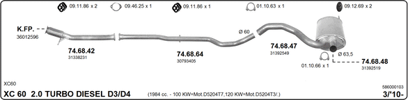 Изпускателна система IMASAF              