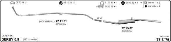 Изпускателна система IMASAF              