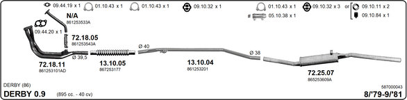 Изпускателна система IMASAF              