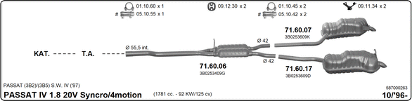 Изпускателна система IMASAF              