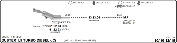 Изпускателна система IMASAF              
