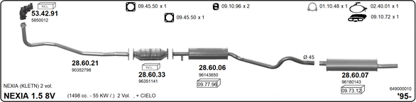 Изпускателна система IMASAF              