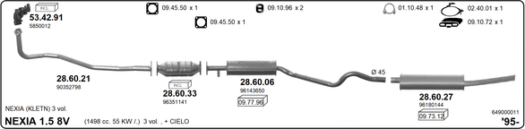 Изпускателна система IMASAF              