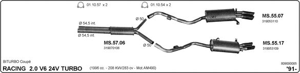 Изпускателна система IMASAF              