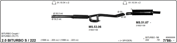 Изпускателна система IMASAF              
