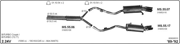 Изпускателна система IMASAF              